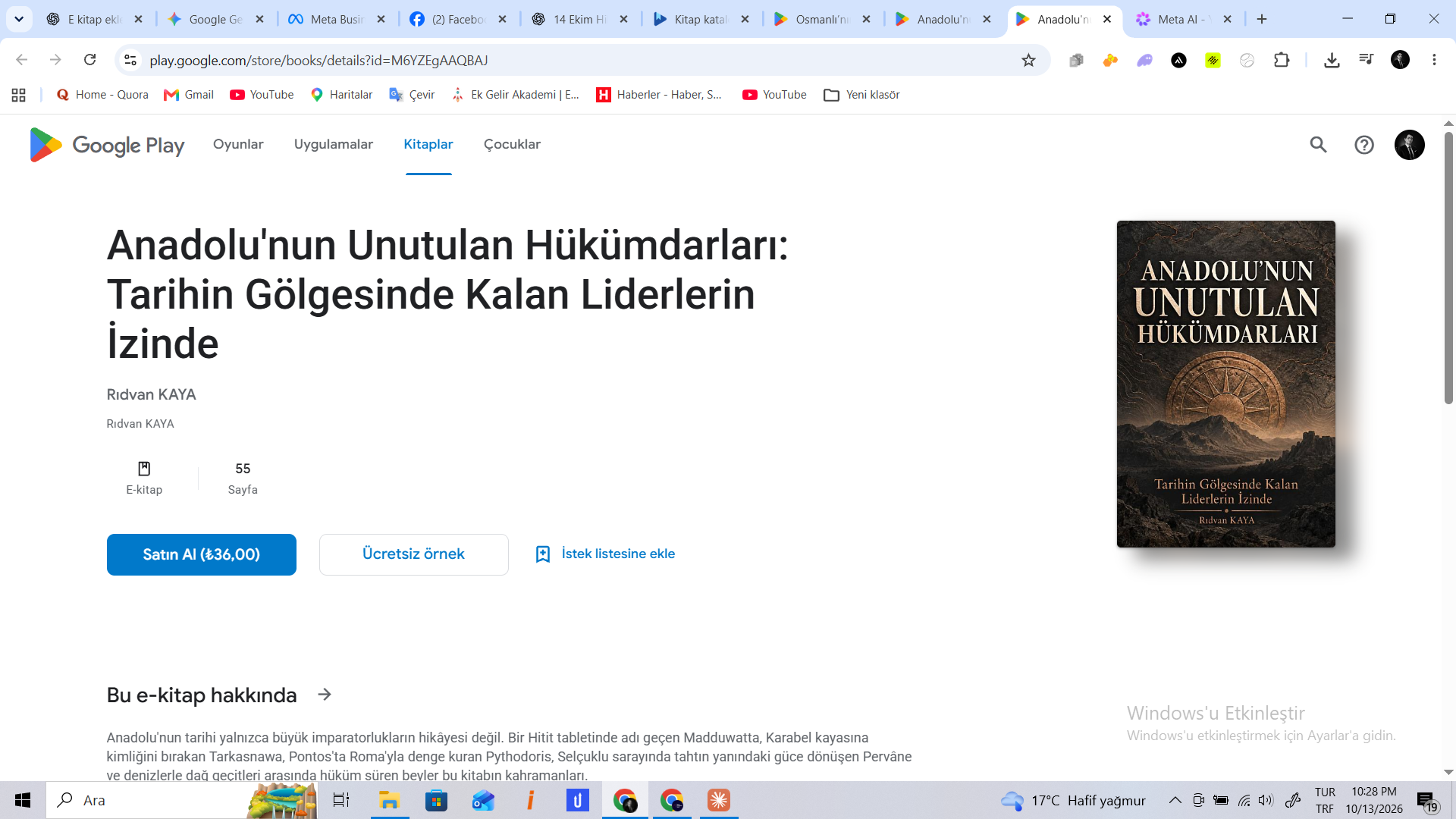Anadolu’nun Unutulan Hükümdarları: Tarihin Gölgesinde Kalan Liderlerin İzinde e-kitap kapağı