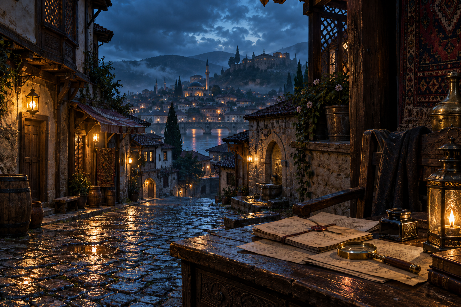 Tarih Dedektifi için hazırlanmış temsili gece sahnesi